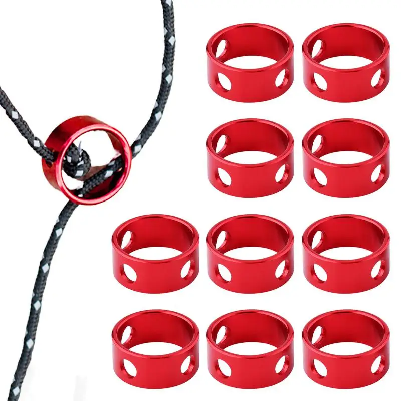 

10 шт., затяжка для веревки для палатки, яркая круглая ветровая ткань, дизайн с 3 отверстиями, прочная палатка, регулятор для канального шнура