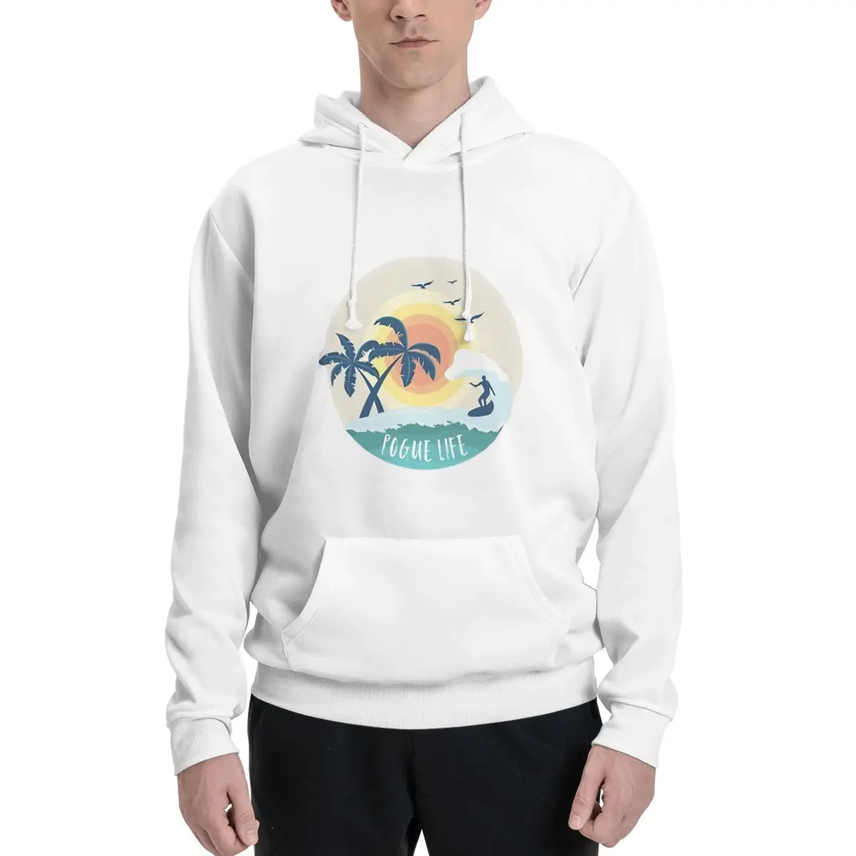 Уличная одежда из американского сериала зимние толстовки с логотипом Pogue Life