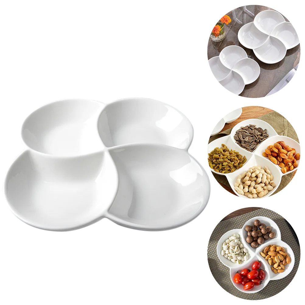 

Serving Tray Snack Appetizer Dish Fruit Plate Platter Party Divided Melamine Bowlfood Candy Dessert Trays Plates Container