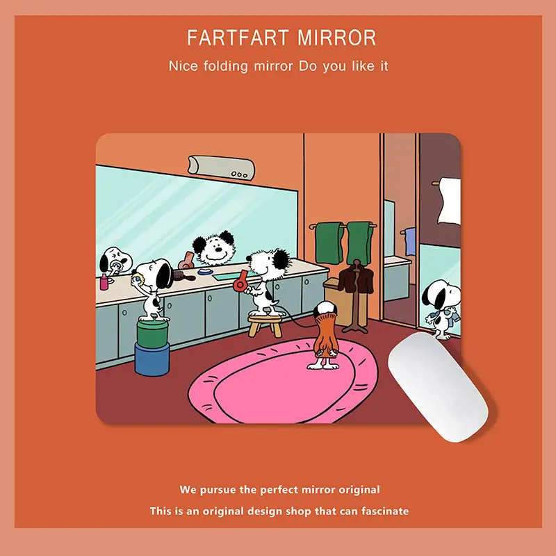 

Anime Mouse Pad Cartoon Snoopy Student Medium Mouse Pad Office Thickened Notebook Computer Keyboard Desk Mat Decoration