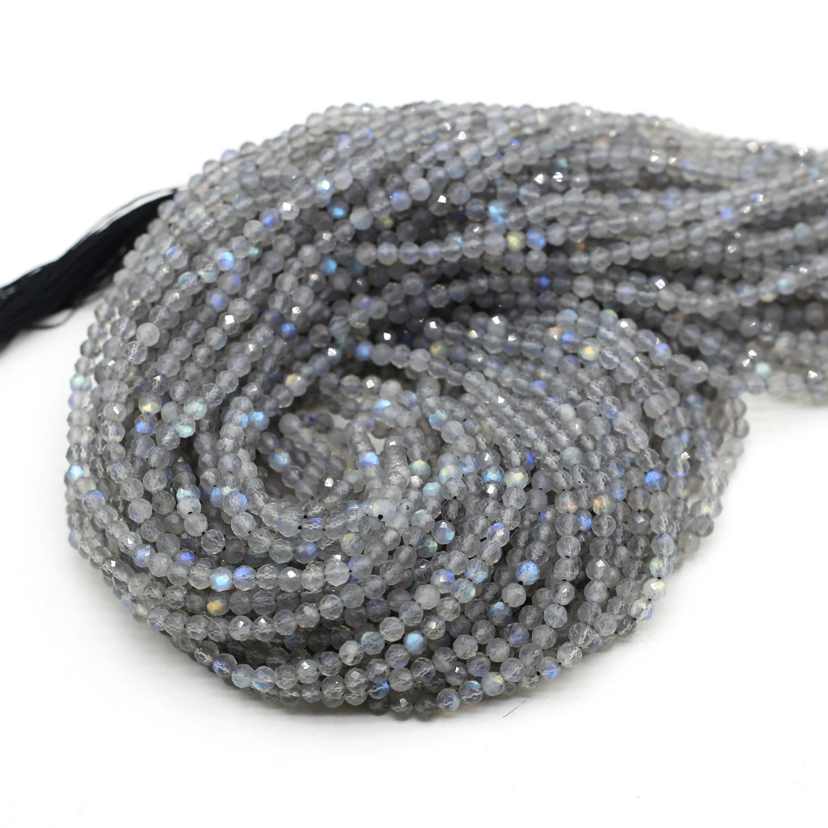 2/3/4 мм вспышка лабрадорит бусины-разделители из натурального камня граненые