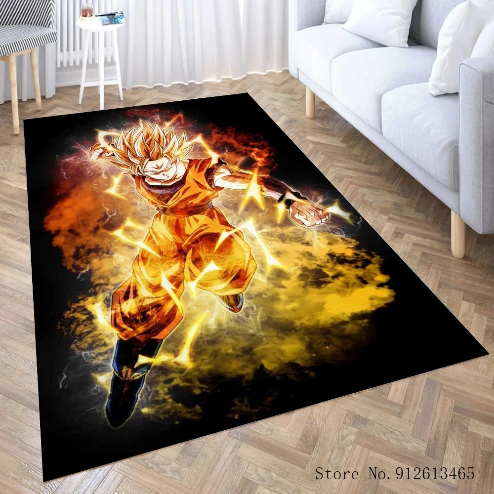 

3d Anime Dragon Ball Z Son Goku Rugs Non-Slip Floor Mat Home Carpet Bedroom Entrance Door Mat Kitchen Rugs Mat Doormat Blanket
