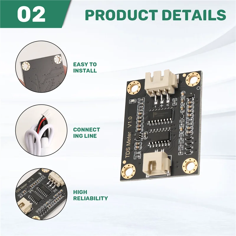 Фото Датчик TDS V1.0, модуль измерения качества воды для Arduino UNO R3, измеритель TDS №4