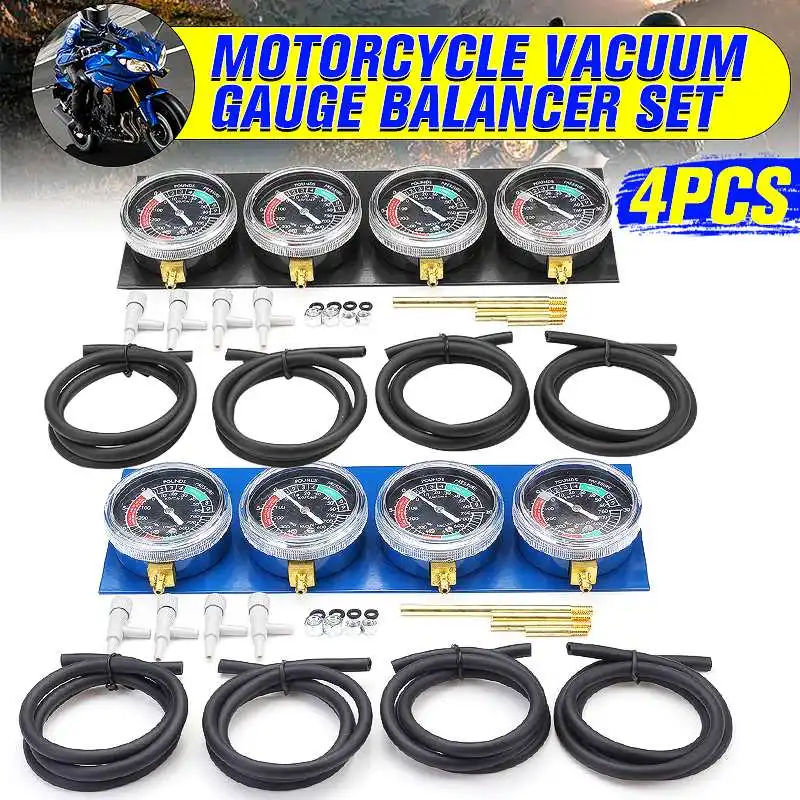 

4 шт., манометр для мотоциклетного карбюратора Honda/Yamaha/Suzuki