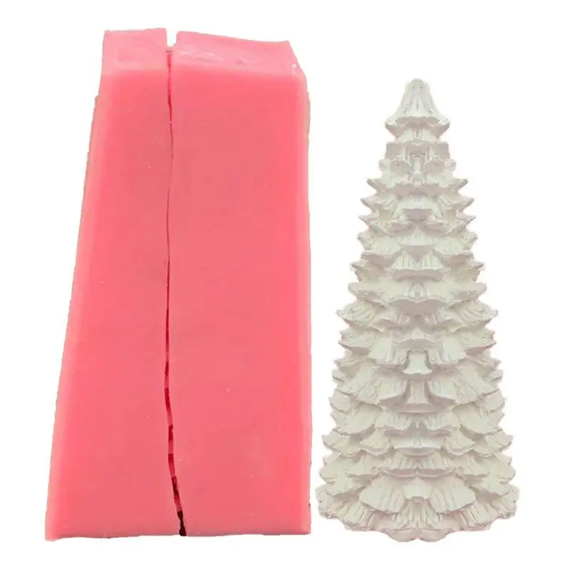 

Christmas Tree Silicone Molds Cute Christmas Tree Silicone Mold DIY Soap Mould Fondant Cake Baking Tool Christmas Craft Gift