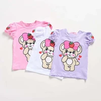 childrens clothing 2022 new summer clothes girls short sleeved t shirt childrens cartoon cute short sleeved baby girl tops