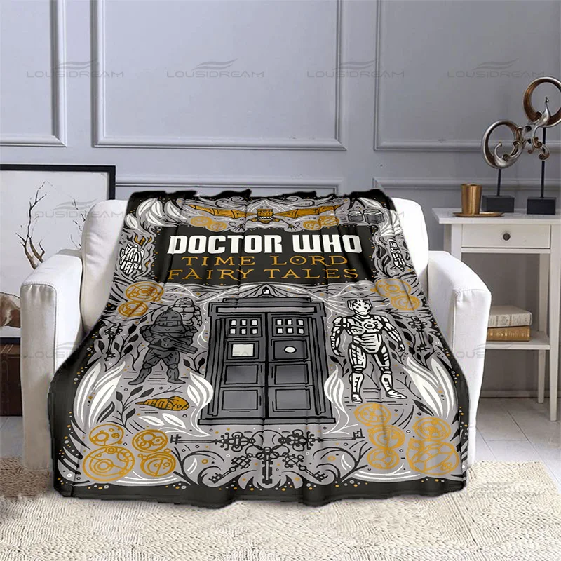 Мультяшное декоративное одеяло Доктор Кто популярное британское ТВ-одеяло