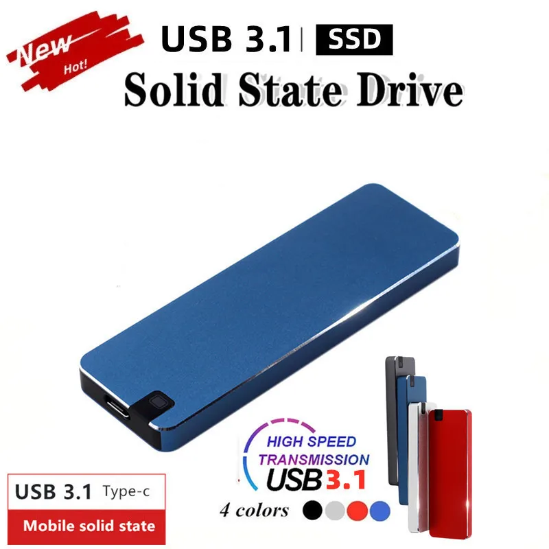 new 4TB Portable SSD 16TB High-speed Mobile Solid State Drive 2TB 8TB SSD Mobile Hard Drives External Storage Decives for Laptop