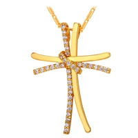collare cross embrace necklaces crystal cross pendant necklace women jewelry p227
