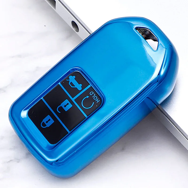 

TPU Car Remote Key Cover Case for Honda Accord Civic CRV HRV Fit Freed Pilot Odyssey Vezel Key Holder Bag Fob Shell Protector