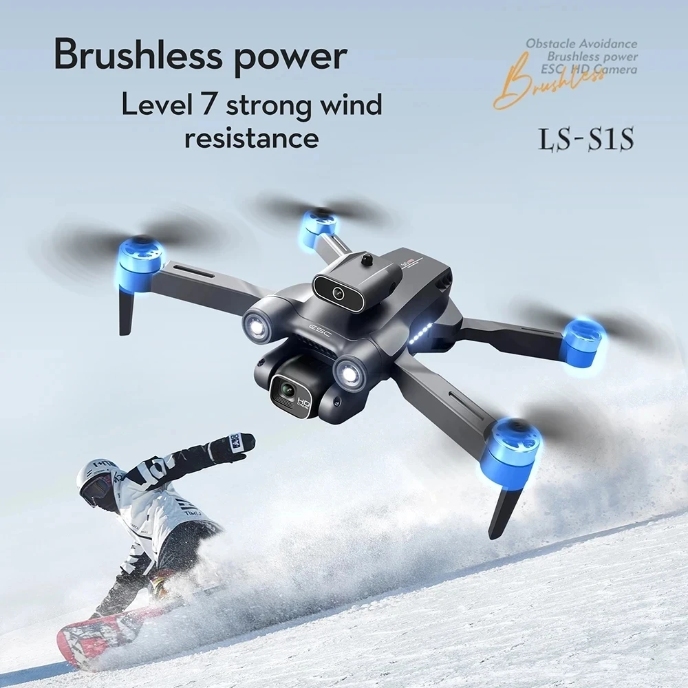 

Drone 8K GPS New S1S RC Distance 5000M HD Profesional Camera Obstacle Avoidance Aerial Photography Brushless Foldable Quadcopter