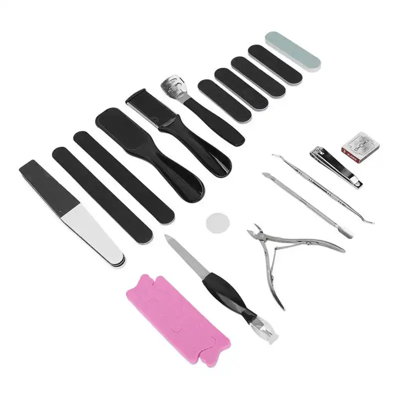 

Stainless Steel Pedicure Kit Smooth Skin Exfoliate Calluses Small Lightweight Polishing Pedicure Set Toenail Scissor for Outside