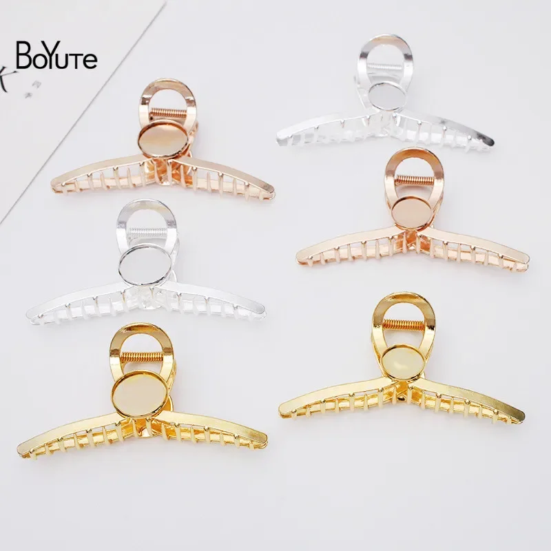 BoYuTe (5 шт./лот) подходит для волос размером 20 мм 25 металлический зажим с крупной