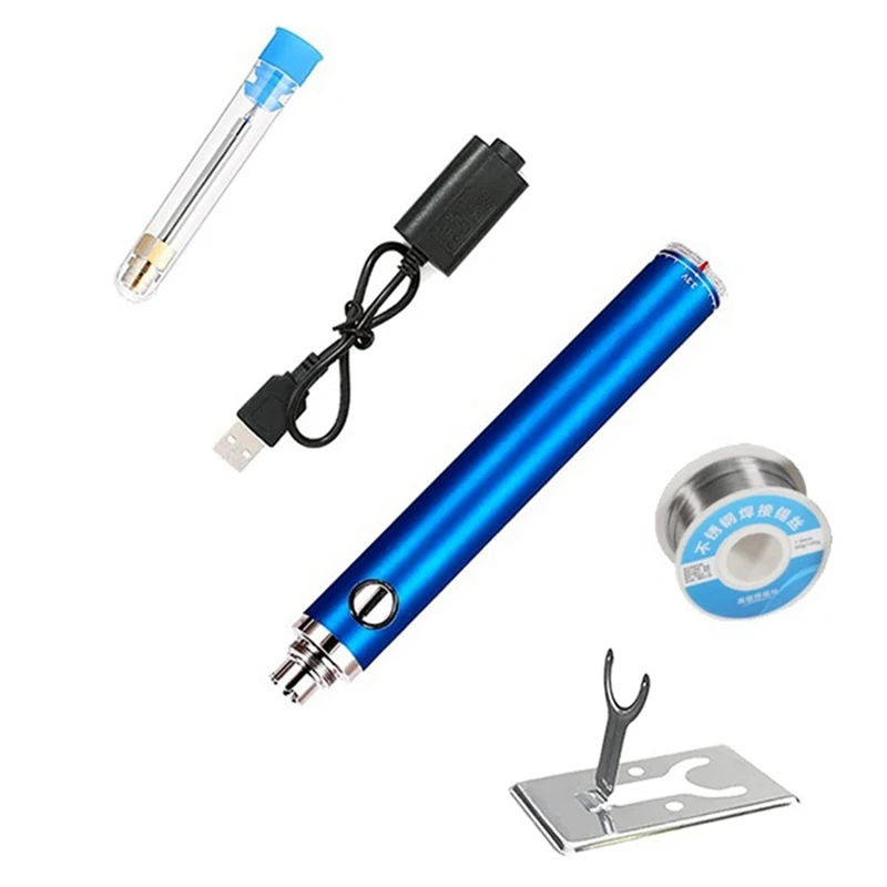 

USB 5V Wireless Charging Iron Rechargeable Soldering Iron With Solder Wire 510 Interface Welding Repair Tools