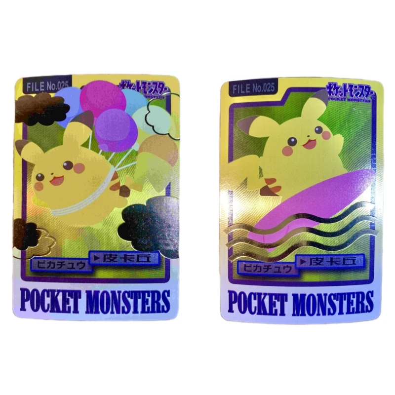

Pokemon Pikachu Surf Fly анимационные персонажи рефракция рельефная классика Аниме Коллекция открыток игрушка подарок