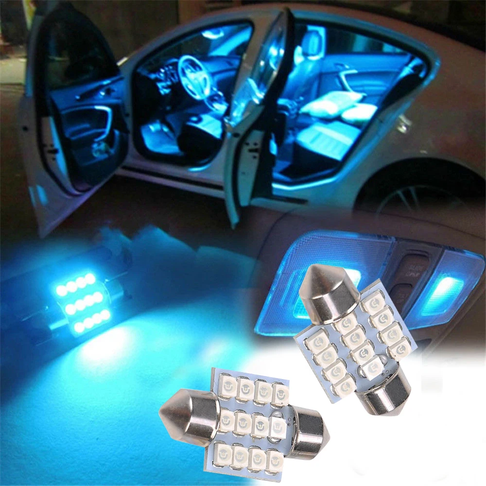 

13pcs T10 W5W 31mm Auto Car Interior LED Light Dome License Plate Mixed Lamp Interior Dome Light Trunk Lamp Parking Bulbs Set