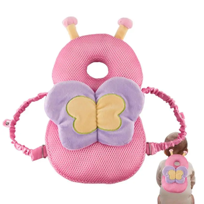 

Детская подушка-рюкзак, Регулируемый рюкзак с защитой от падения, подушка для головы, дышащая защитная подушка для детей, ходунки, Мультяшные животные