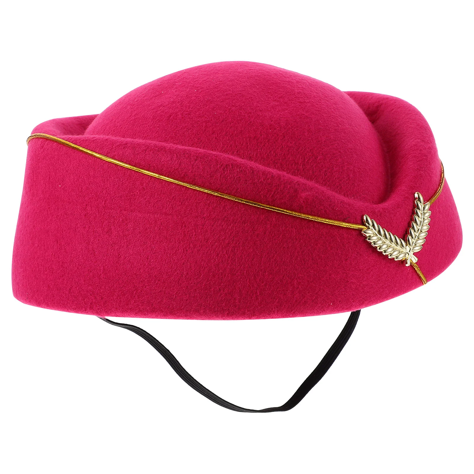 

Gift Uniform Hats Women Ladies Stewardess Flight Attendant Gifts Woolen Costume Accessories Felt Trendy
