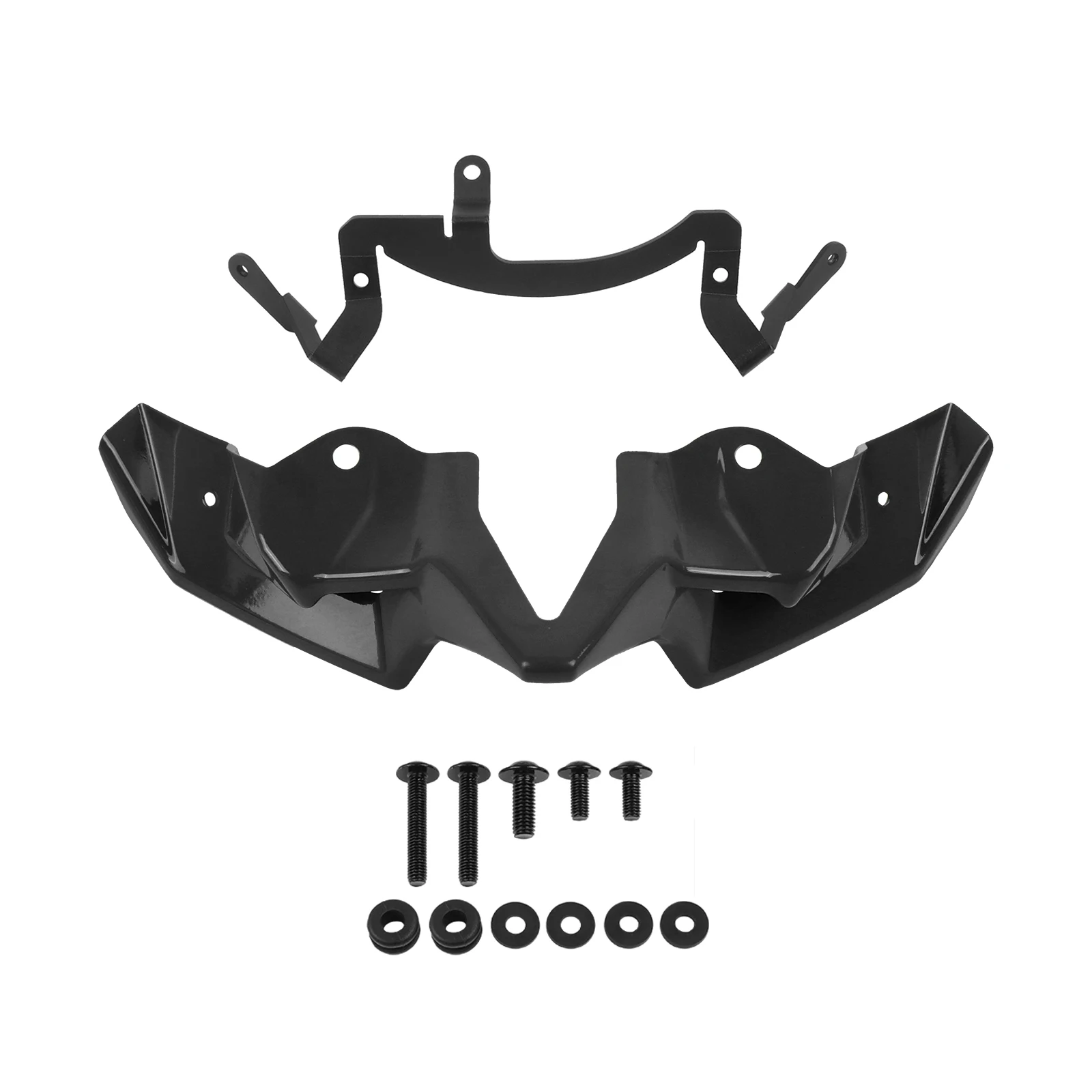 

Для Kawasaki Z900 Z900 2020-2024 передний спойлер с прижимной силой, голые передние спойлеры, аэродинамический комплект дефлектора крыла