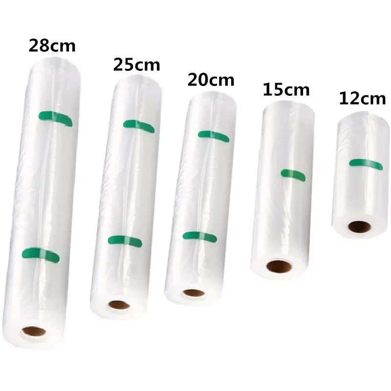 Высококачественный пищевой вакуумный упаковочный пакет 12/15/20/25/28 см * 500 для