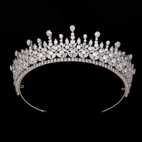 tiara and crown hadiyana refinement ladies wedding party hair accessories headband zircon bc6438 bijoux de cheveux