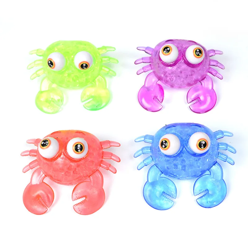 

Creative strange TPR squeezing venting ball Big -eye crab pinching and decompression toys