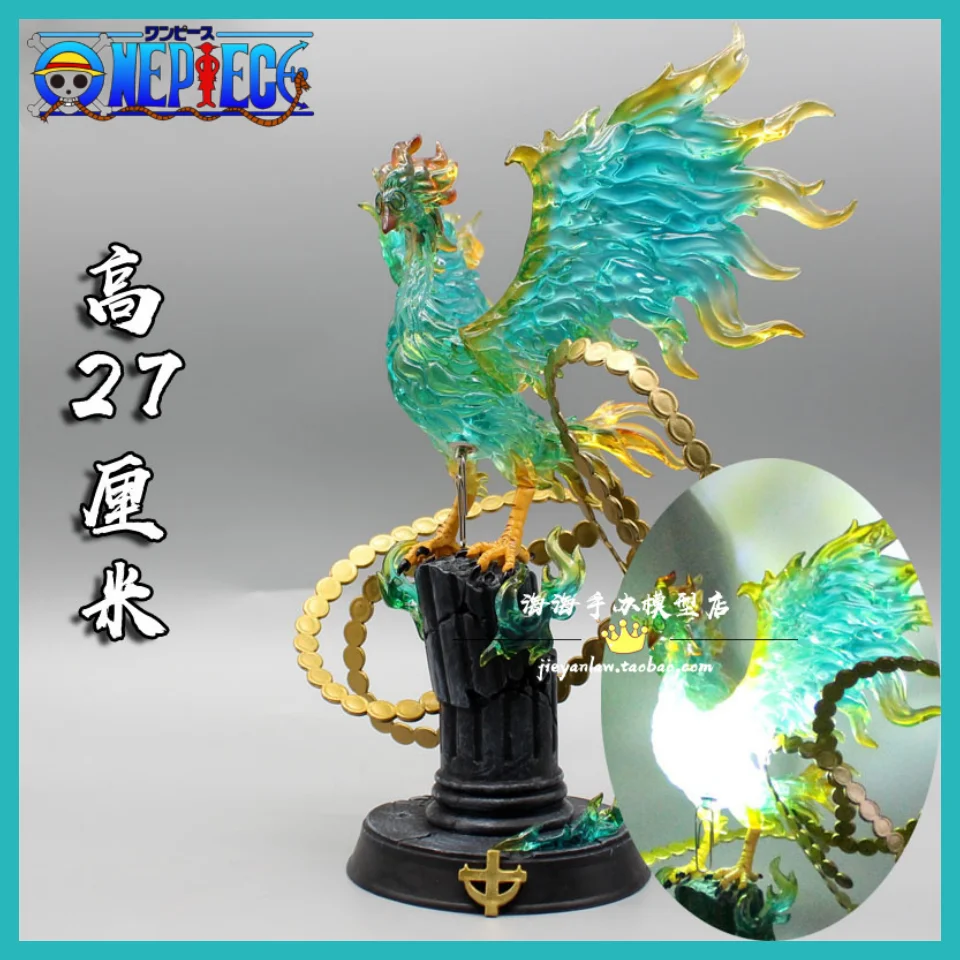 

Anime One Piece Battle Phoenix Marco Beast Ver. GK PVC Action Figure Manga Statue Collection Model Kids Toys with Light Gifts