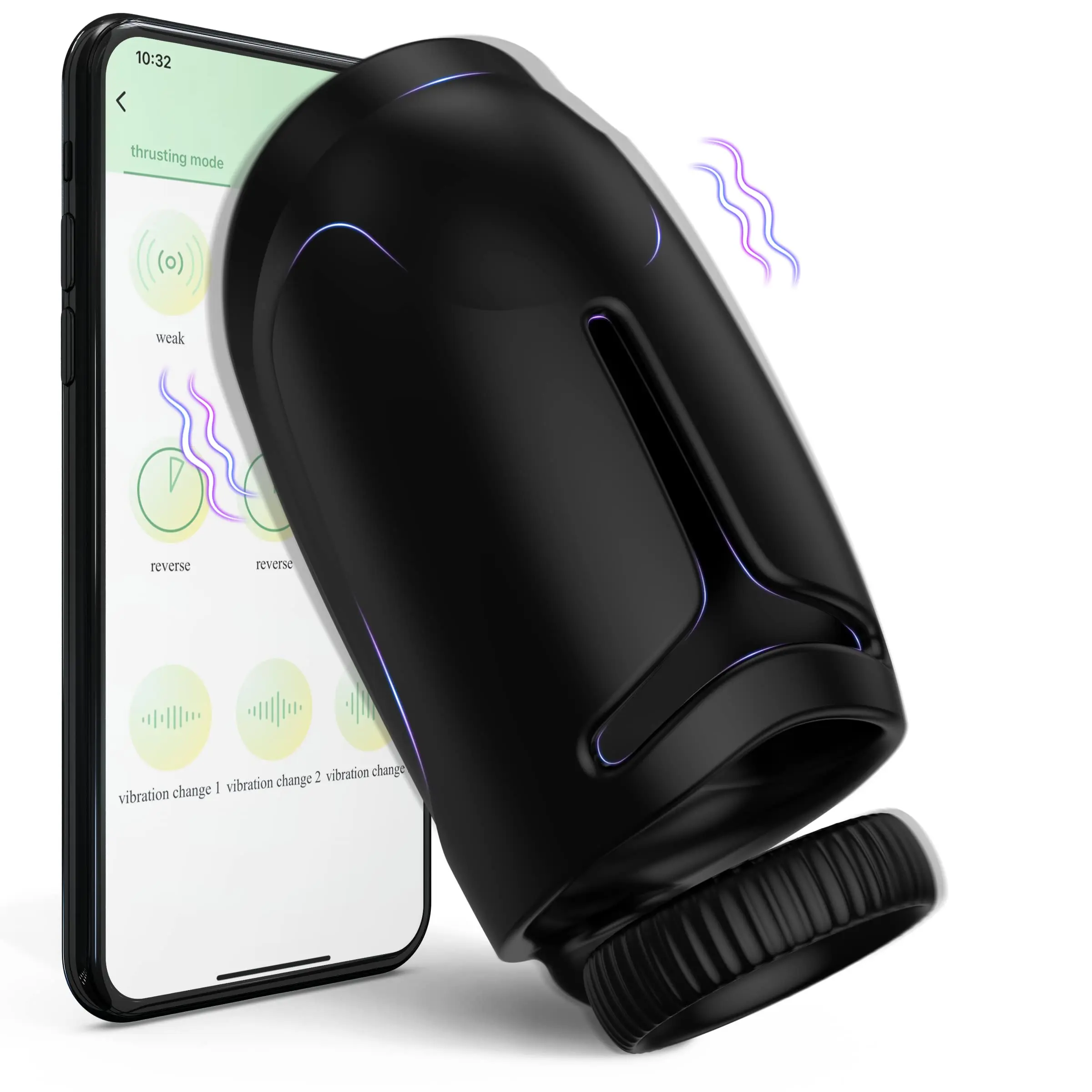 

Male Trainer Vibrator with App Control, Men Sex Toy with 10 Vibration Modes Male Vibrator, Vibrating Cock Ring Turtle Stimulato