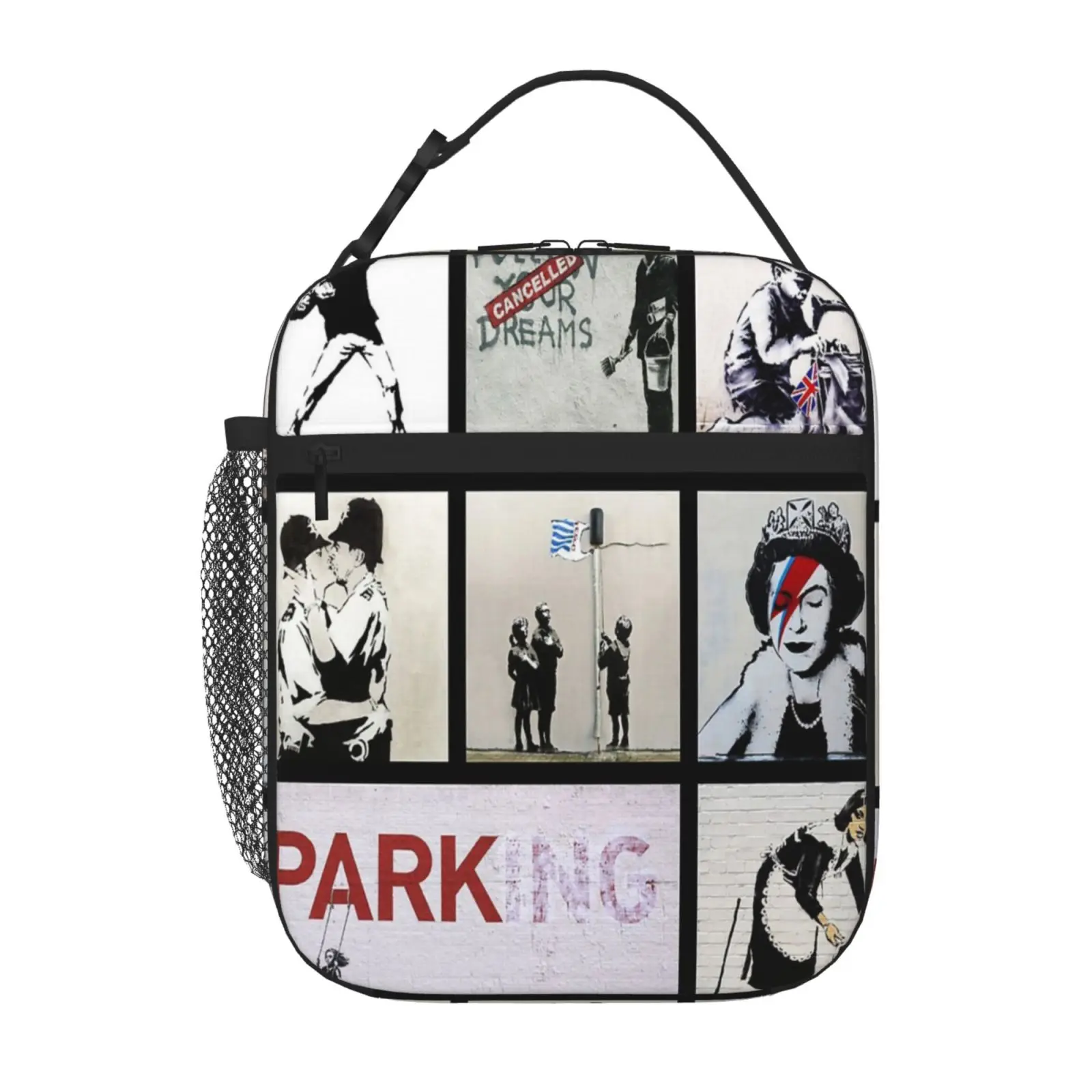 

Banksy монтаж 01 различные Бэнкси Изолированные сумки, Ланчбокс, Термосумка