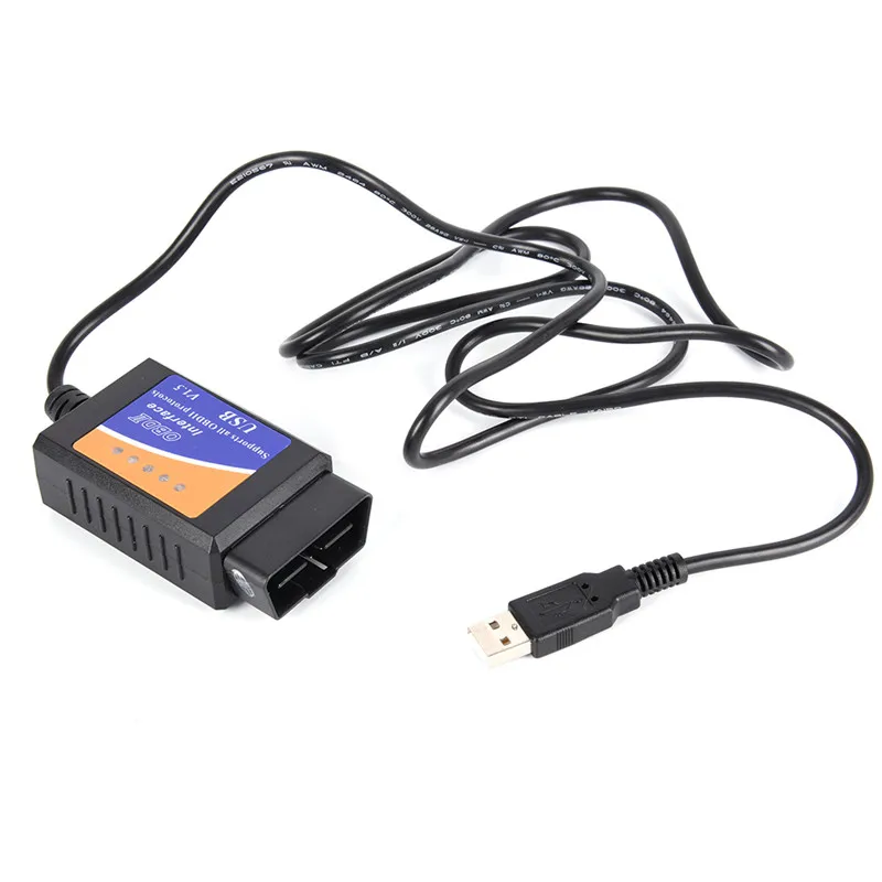 

ELM327 USB Interface OBD Diagnostic Auto Car Scanner Scan Tool Cable V1.5ELM327 USB OBD2 Code Readers Diagnostic Interface
