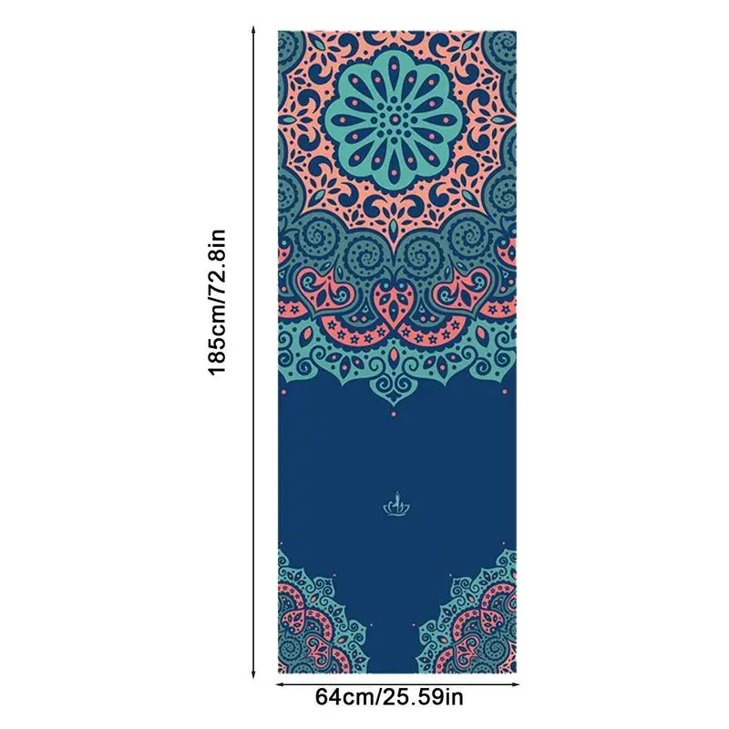 Yoga Towel Mat-Sized Anti-Slip Hot Yoga Towel Sweat Absorbent Odorless Hot Yoga Towel Workout Accessories For Women And Men