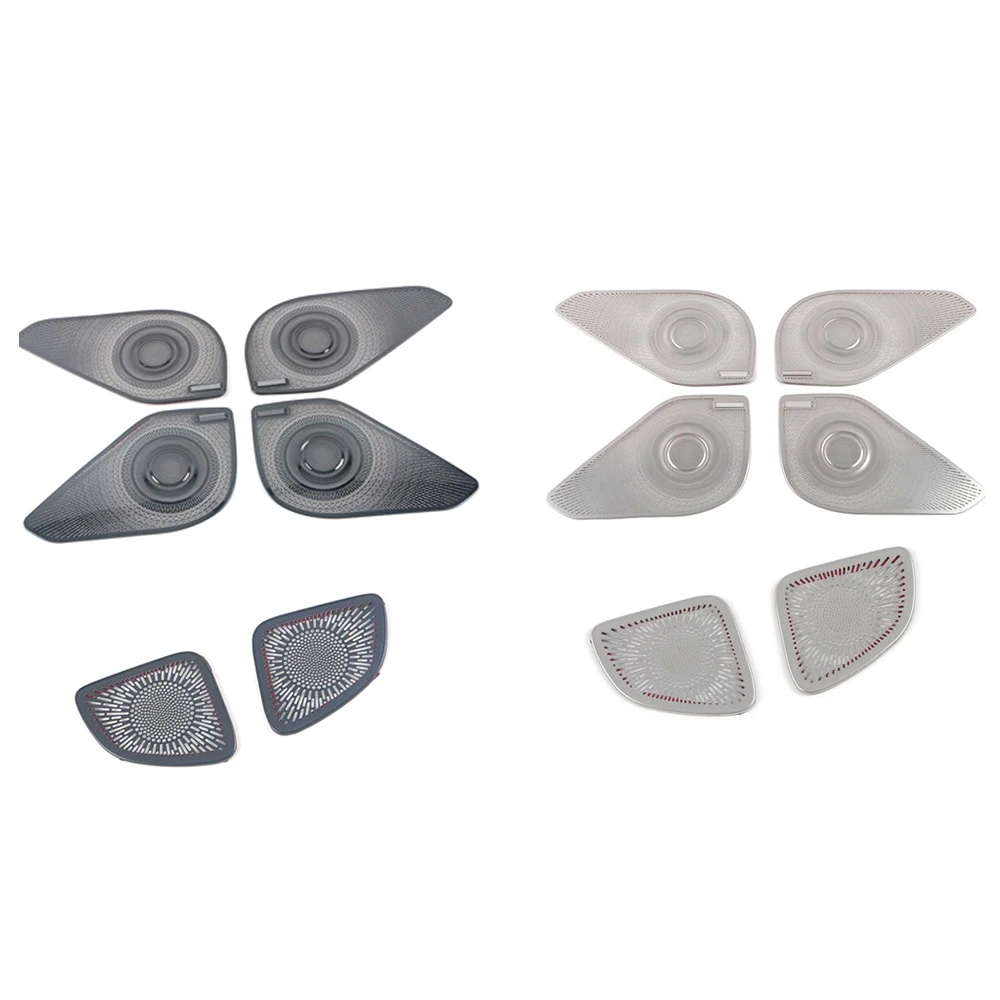 

For Hyundai Tucson NX4 Accessories 2021 - 2022 Stainless Car Interior Speaker Horn Anti Kick/Dust Front column Protection Trim