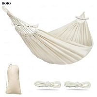 camping hammock 1 2 people travel beach portable rest hanging bed chair furniture home garden pool swing outdoor hammock 2022