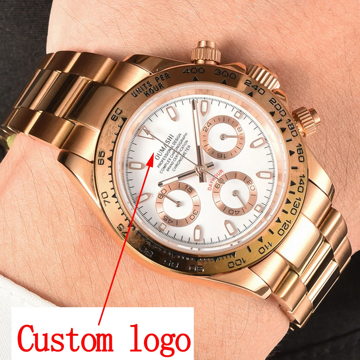 

vk63 watch chronograph watch luxury watch men custom logo dial 40mm New Quartz Men's Watches Sapphire glass Stainless Waterproof