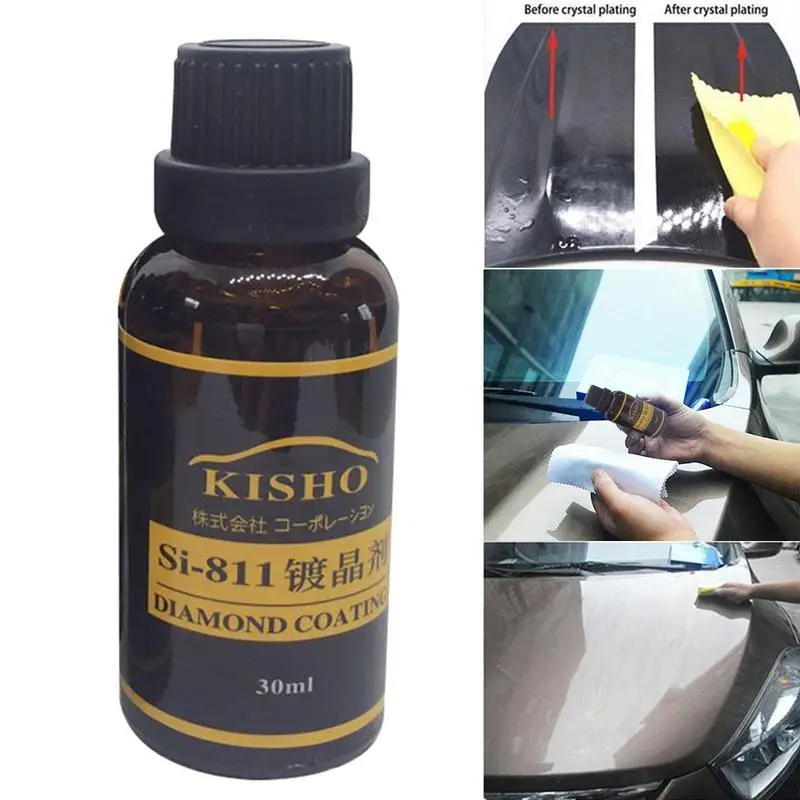 

High Gloss Ceramic Car Coating Kit Anti-scratch Car Polish Exterior Care Paint Sealant 9H Hardness 30ML