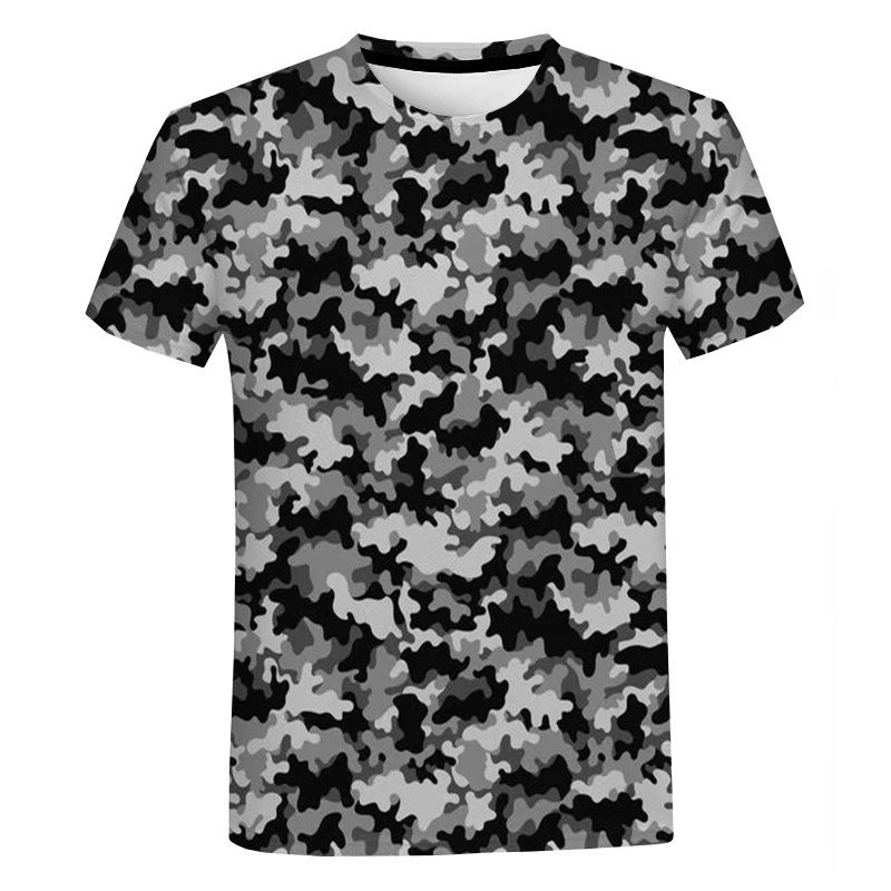 

Men's and Women's 3D Camouflage Printing T-shirt Fashion Casual O Collar Short Sleeve Summer Street Oversized Harajuku T-shirt