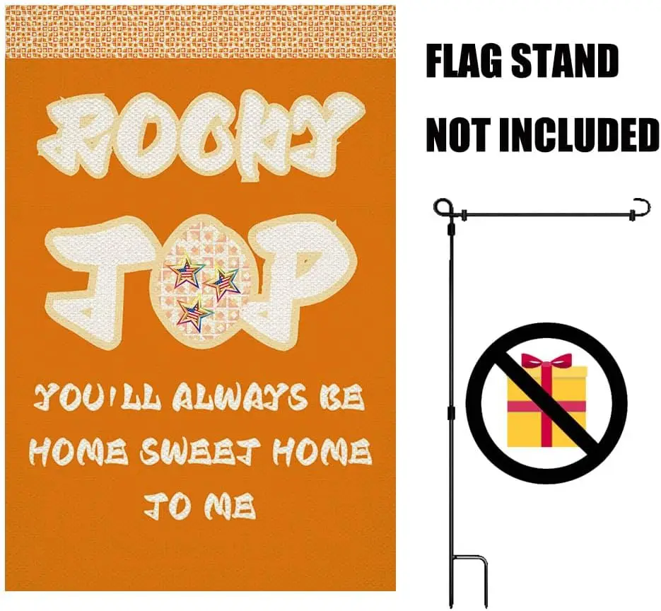 Садовый флаг Теннесси Vols Роккивый верхний двор Декор You'Ll Always Be Home Sweet To Me