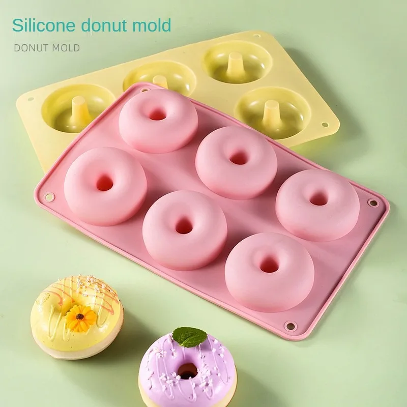 

Silicone Donut Mold 6 Holes Donuts Maker Silicone Shape Utensils for Pastry Chocolate Cake Dessert DIY Making Cake Tools