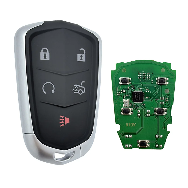 

HYQ2AB 315 МГц HYQ2EB 433 МГц 3-6 кнопочный бесконтактный дистанционный ключ ID46 чип для Cadillac Escalade XTS CTS ATS XT5 XT4 CT6 ESV 2015-2019