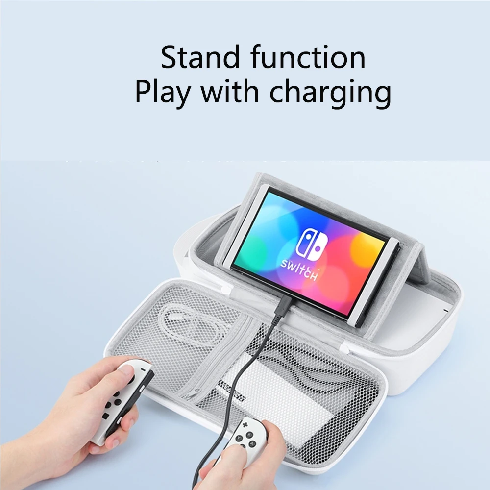 Tanie Dla Nintendo Switch & OLED PU Worek Do Przechowywania Twardy Przenośny Futerał Do Przenoszenia Uchwyt Pokrowiec Konsola Akcesoria Ochronne