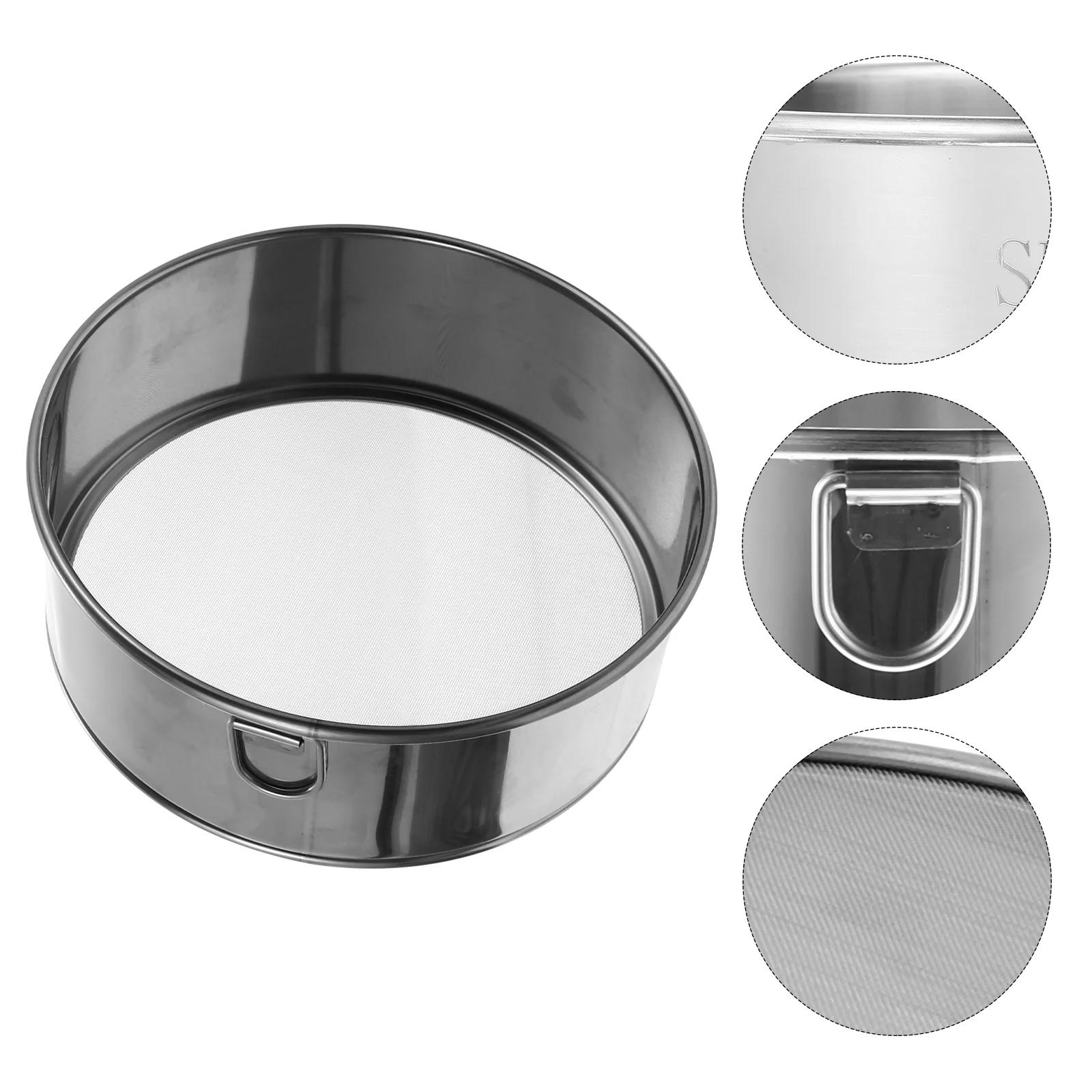 

Safe Practical Bakery Kitchen Home Powder Strainer Flour Sieve Baking Sifter Fine Mesh Sieve Flour Straining Sieve Flour Sifter