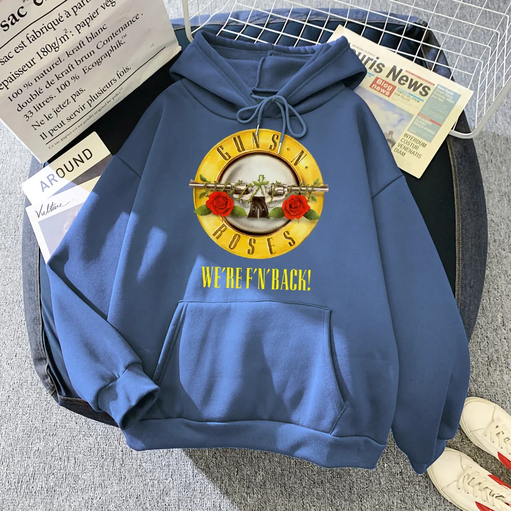 

Guns N' Roses We'Re Back Metal Rock Style Printed Mans Hoodies Spring Autumn Pullover Fashion Vintage Tops Hoodie For Men