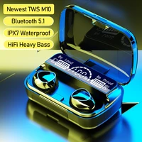 tws bluetooth 5 1 earphones audio earbuds hifi setero wireless headphones 3500mah charge box waterproof headsets with microphone