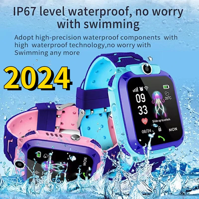 

Q12 Children's Smart Watch SOS Phone Watch Smartwatch For Kids Sim Card Photo Waterproof IP67 Boys Girls Gift For IOS Android