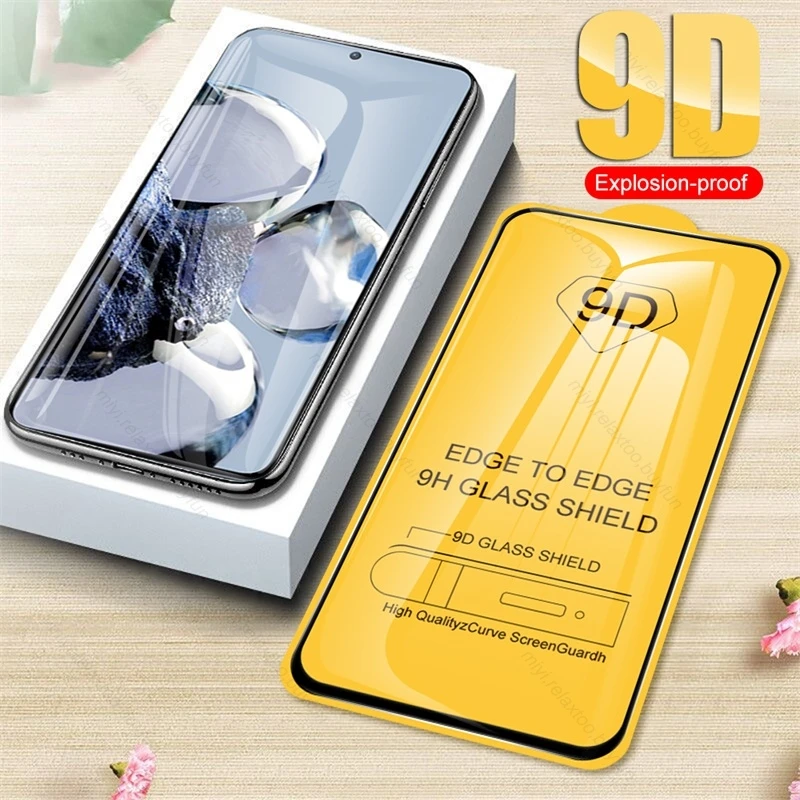 

Закаленное стекло Mi12T 9D с полным приклеиванием для Xiaomi Xiomi Xaomi Xiami Mi 12 T 12 T Pro, защита экрана, Взрывозащищенная HD пленка 9H