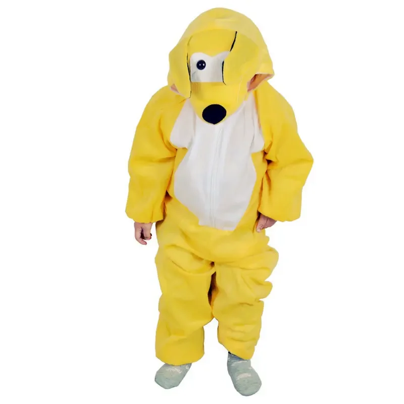 Cute Cartoon Halloween Makeup Ball Party Cosplay Costume: Big Yellow Dog Unisex Costume For Parties |