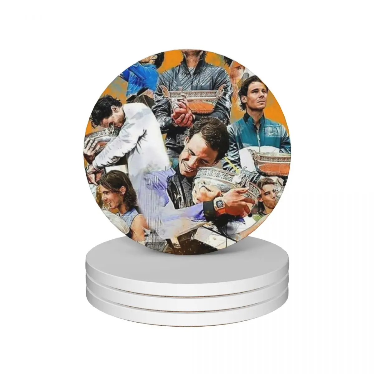 Керамические подставки Rafael Надаль (набор из 4 шт.) милая кофейная фотография