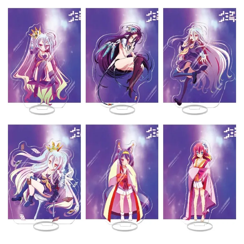 Японское аниме NO GAME LIFE фигурки Shiro Hatsuse Izuna акриловые подставки для косплея модель