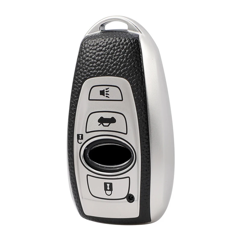 Чехол для автомобильного ключа из ТПУ с зернистой кожей Subaru BRZ XV Forester Legacy Outback