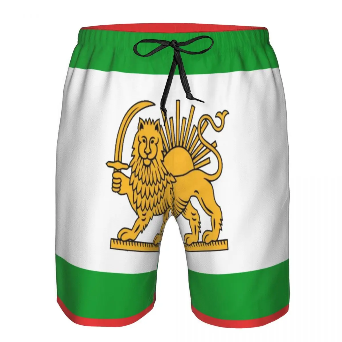 

Летний пляжный купальник, Мужской Быстросохнущий купальник с флагом для свободной Республики Иран, дышащий пляжный сексуальный мужской купальник